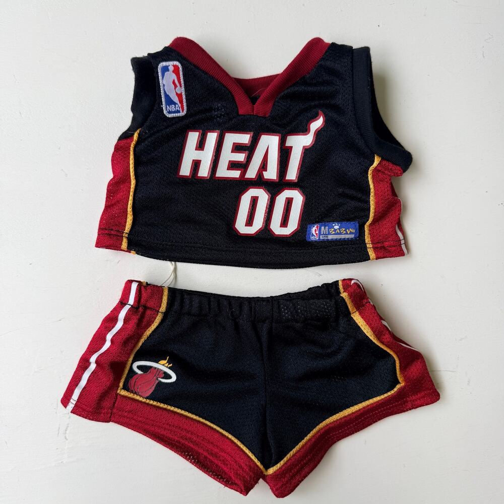 Build-A-Bear Workshop NBA Miami Heat 2-Piece Basketball Uniform Outfit Set